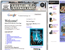 Tablet Screenshot of hiddendvdeastereggs.com